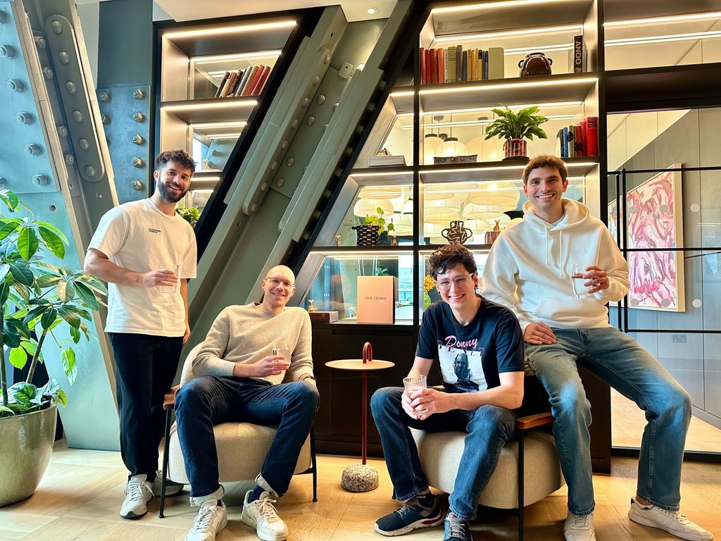 The Edra team together in the office